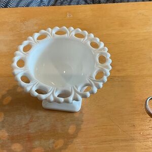 White Decorative Pedestal Bowl